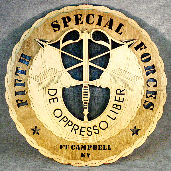 5th Special Forces Wall Tribute - Black